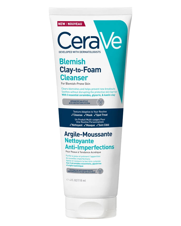 CeraVe Anti-Onzuiverheden Klei naar Schuim Reiniging