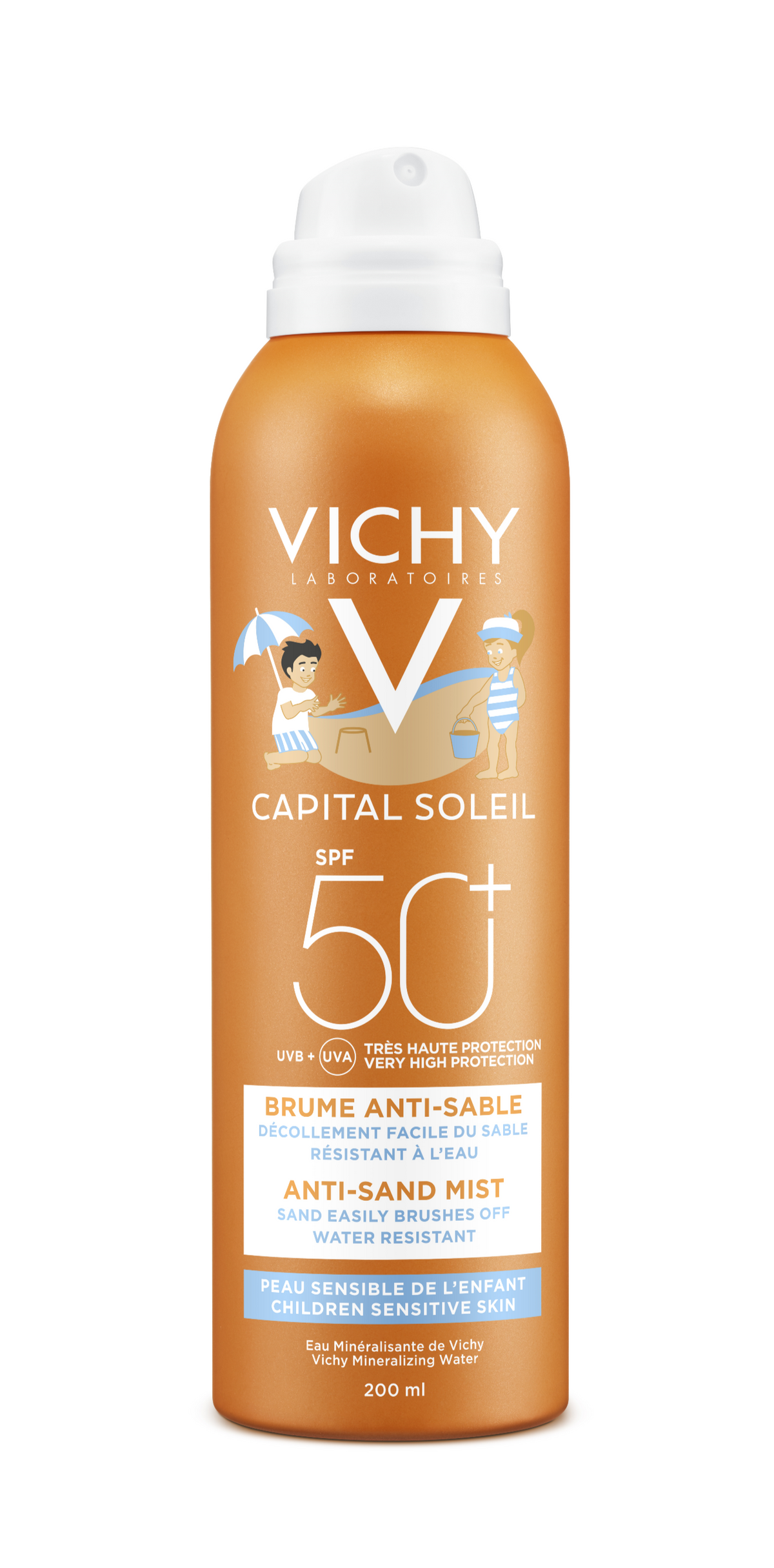Vichy Capital Soleil anti-zand spray voor kinderen SPF 50+